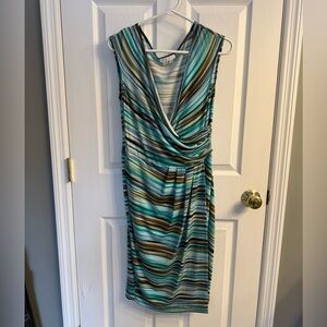 Striped Multicolor Sleeveless Dress